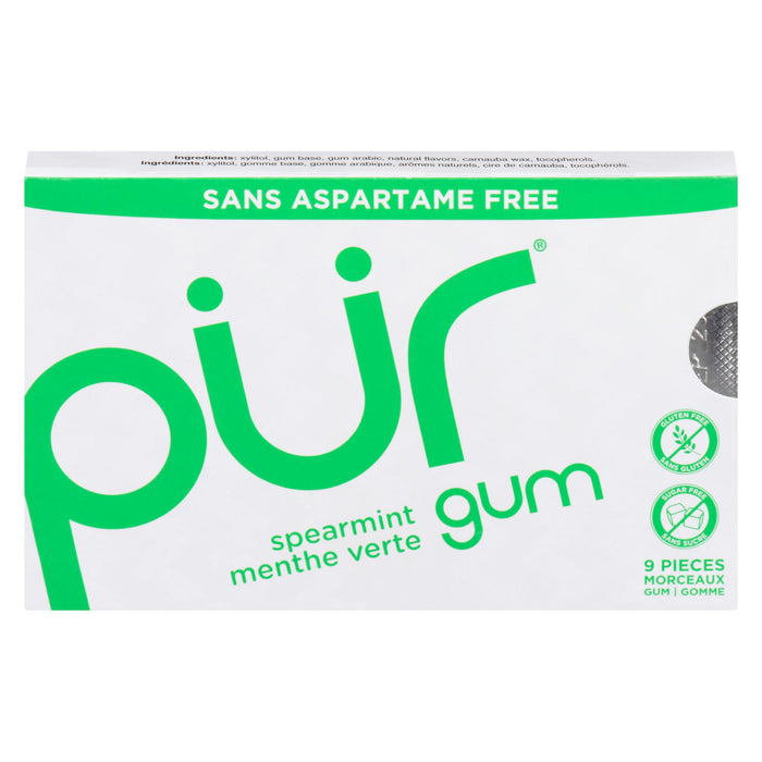 GUM PUR SPEAR MINT 9 PC SUGAR FREE