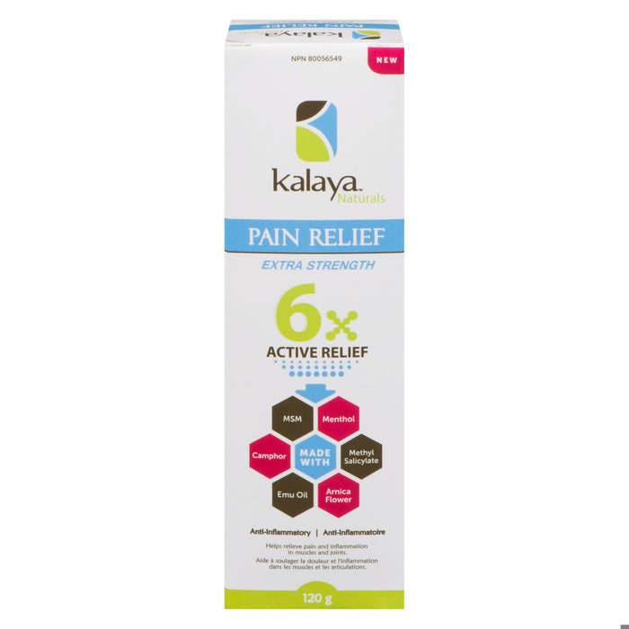 KALAYA NATURALS 6X PAIN RELIEF RUB 120G
