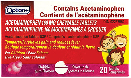 OPTION+ ACET CHLD BGM160MG20