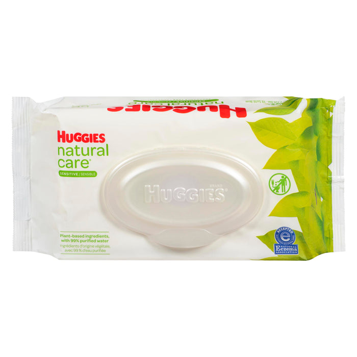 HUGGIES NATURAL CARE BABY WIPES UNSCENTED SFT PK56