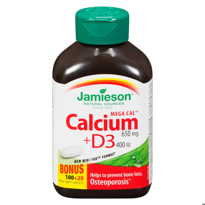CALCIUM MEGACAL & VITAMIN D CPLT 650MG 100+20 JAM