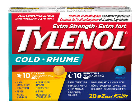 OPTION+ COLD DAY&NIGHT XST CPLT 500MG 12+12