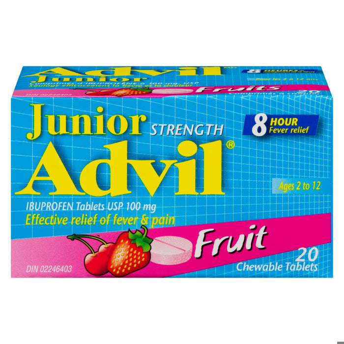 ADVIL JR TB 100MG FRUIT 20