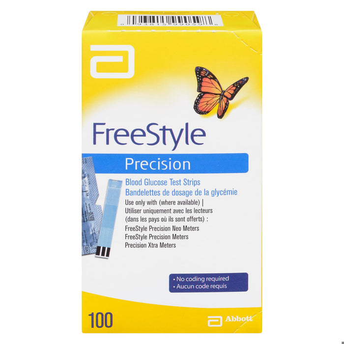 FREESTYLE PRECISION BLOOD TEST STRIP 100