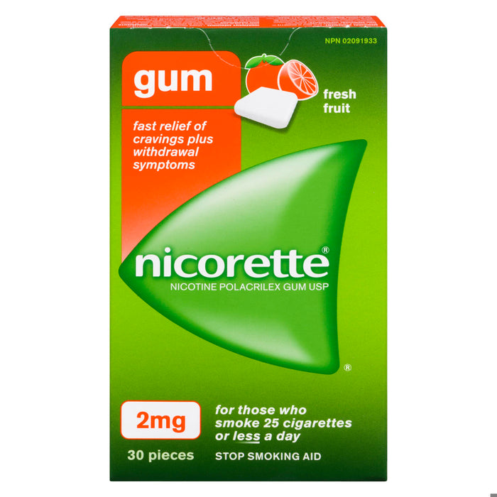 NICORETTE GUM 2MG FR FRT