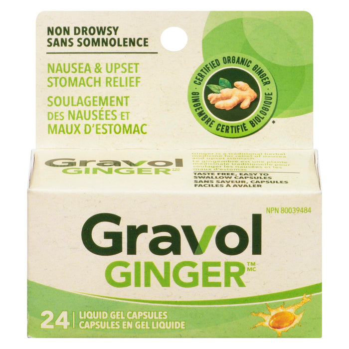 GRAVOL GINGER LIQUID GEL 24