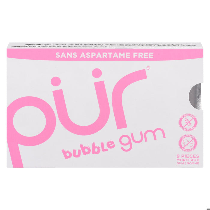 GUM PUR BUBBLEGUM 9PC