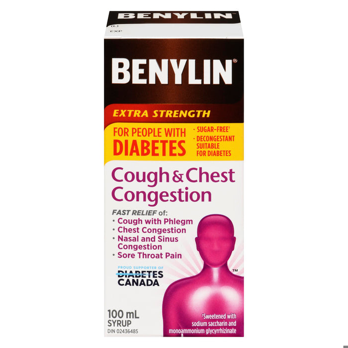 BENYLIN COUGH CHEST DIABETES 100ML