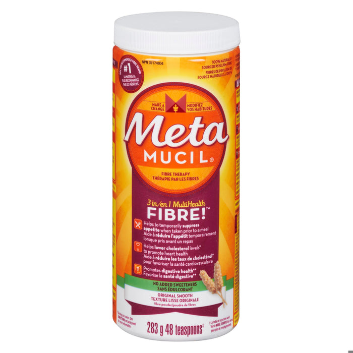 METAMUCIL SMTH TEXT SUGAR FREE UNFLAVORED 283G