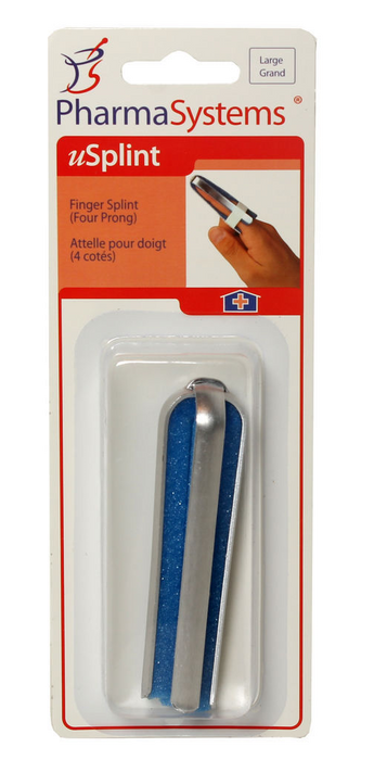 FINGER SPLINT 4 PRONGS LG