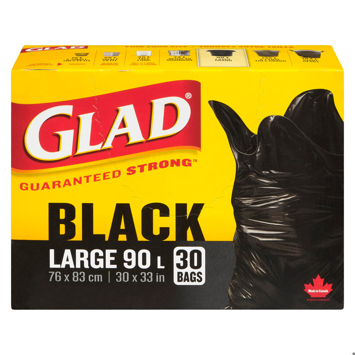 GLAD BAGS GARBAGE LG 30