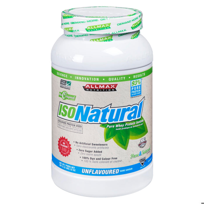 ALLMAX ISO NATURAL UNFLAVOURED 2LBS(RED STICKER)