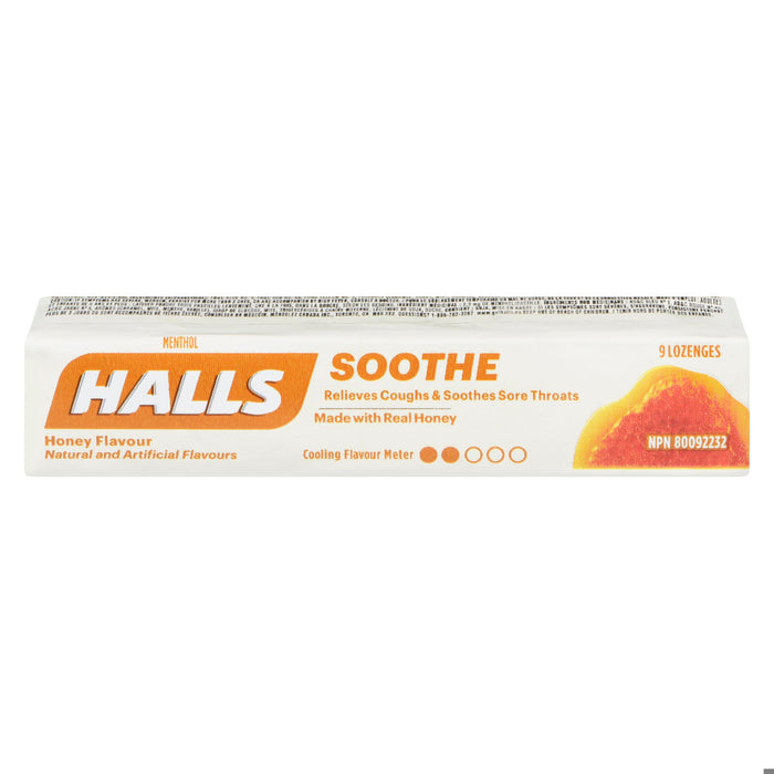 HALLS LOZ MENTHO-LYPTUS HONEY 9PC
