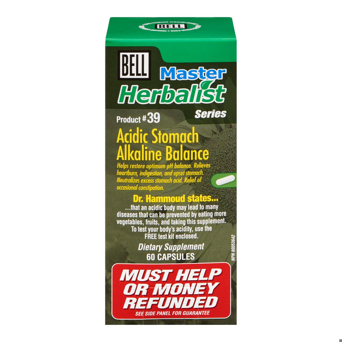BELL ACIDIC STOMACH/ALKALINE BALANCE 60 CAPS
