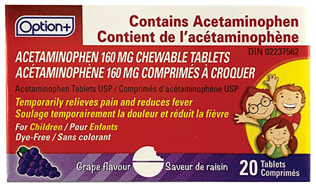OPTION+ ACET CHLD TB 160G 20