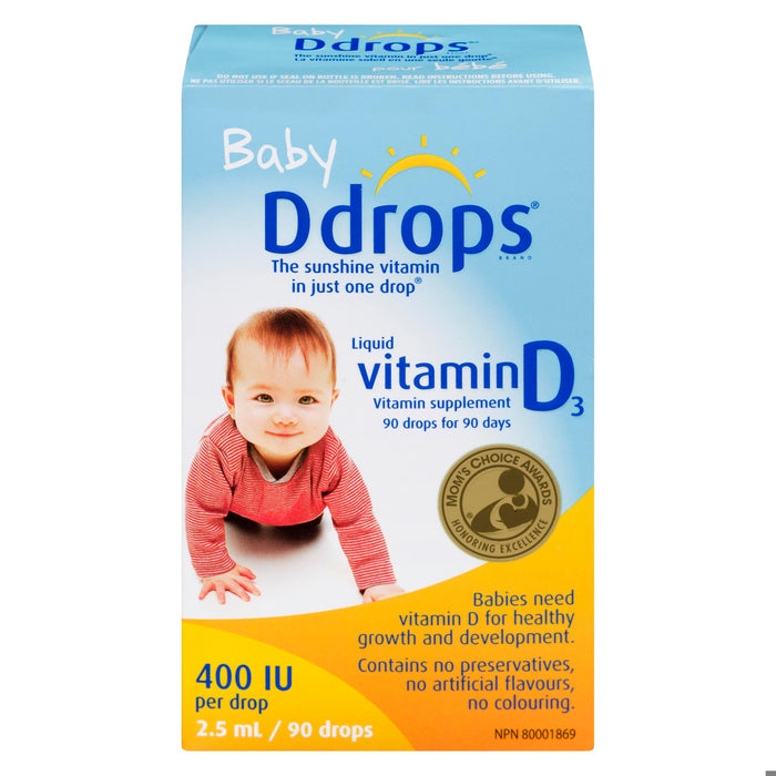 D DROPS BABY 400IU/DROP 90
