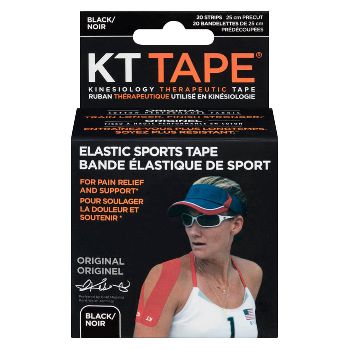 KT ELASTIC SPORT TAPE BLACK X20