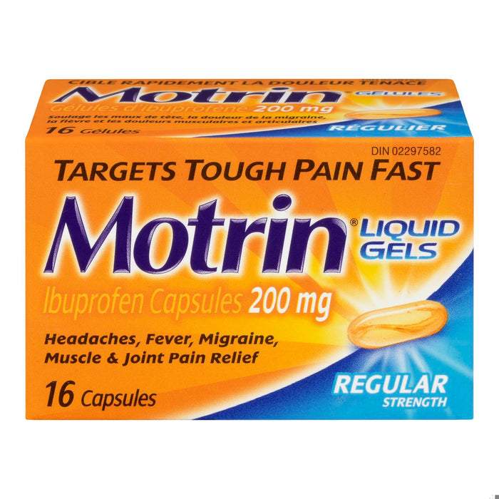 MOTRIN IBUPROFEN LIQ GEL 200MG 16