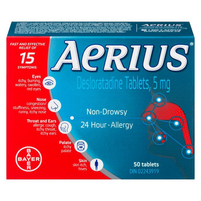 AERIUS 5MG TB 50