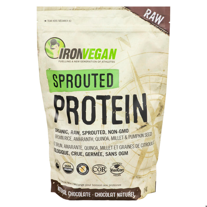 IRON VEGAN SPROUTED PROTEIN CHOCOLATE PD 1KG (RED STICKER)