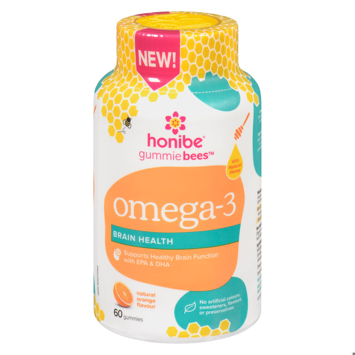 HONIBE HONEY GUMMIES OMEGA-3 60