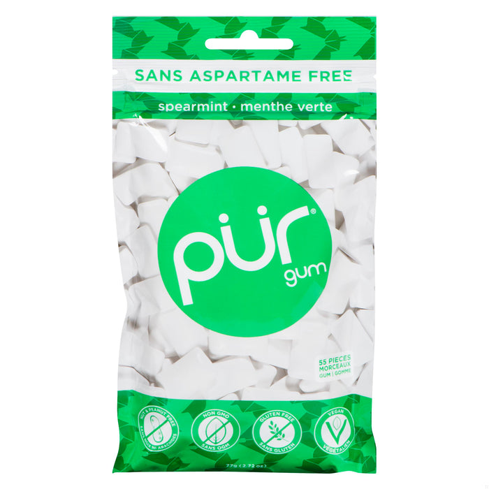 GUM PUR SPEARMINT BAG 80G