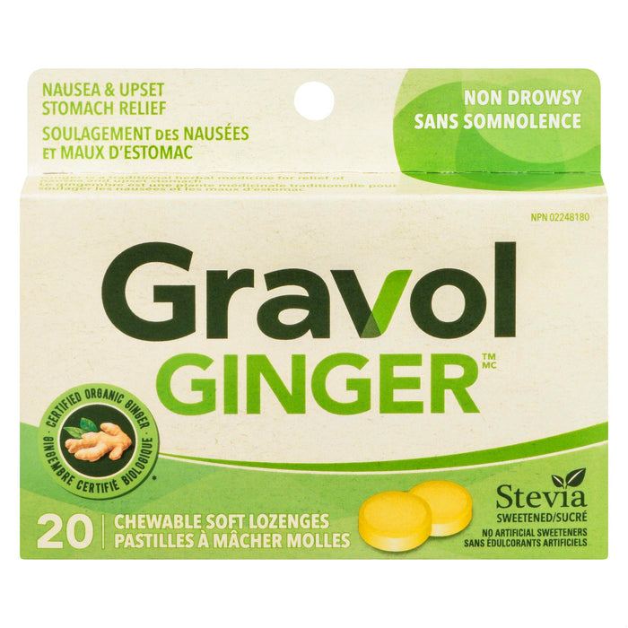 GRAVOL SOFT CHEW LOZ GINGER 20
