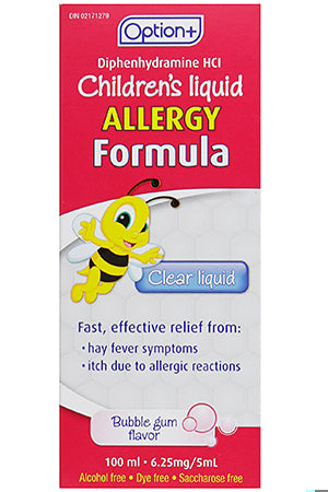 OPTION+ ALLERGY FORMULA CHILDRENS 115ML