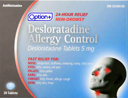 OPTION+ DESLORATADINE TB 5MG 20