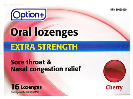 OPTION+ SORE THRT&NAS CONG RELF XST CHY LOZ15MG 16