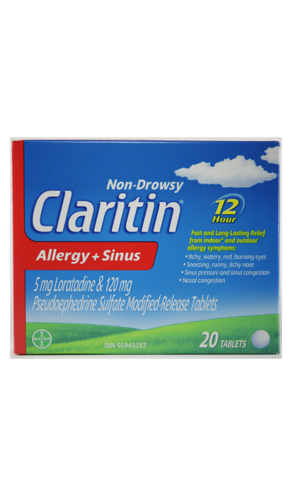 Claritin 12 Hour Allergy and Sinus Relief