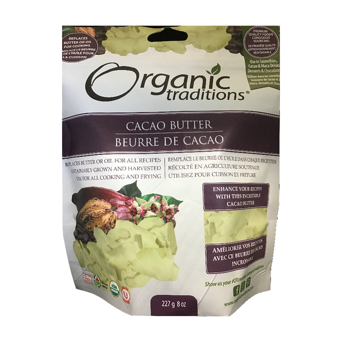 Cacao Butter 227g Organic Traditions