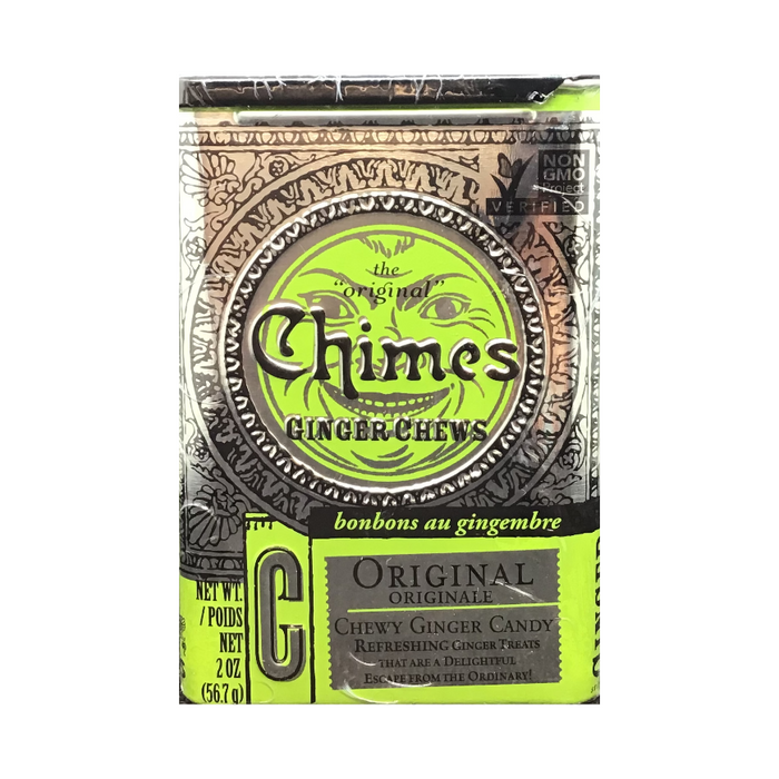 Chimes Ginger Chews Original Flavour 2oz Tin Container