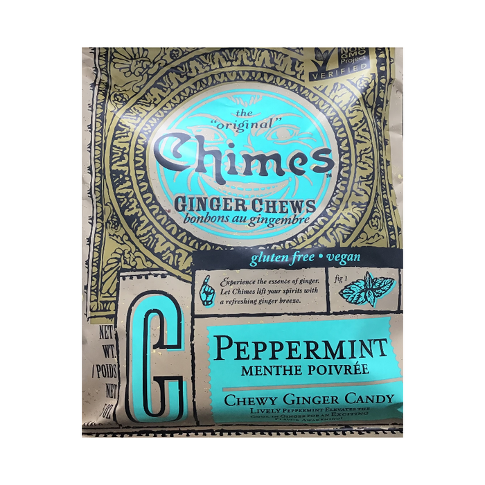 Chimes Ginger Chews Peppermint Flavour 5oz