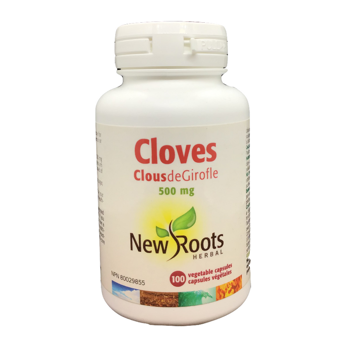 Cloves 500mg 100 Capsules New Roots Herbal