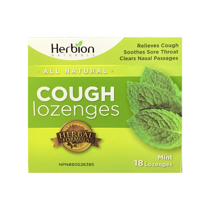 Natural Cough Lozenges 18 Pack Herbion Naturals