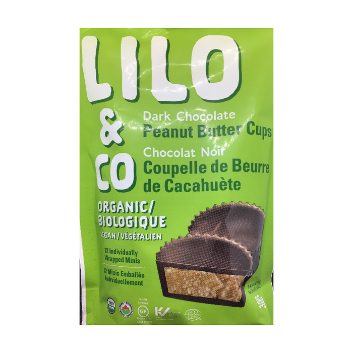 Dark Chocolate Peanut Butter Cups 12 Individually Wrapped Lilo & Co.
