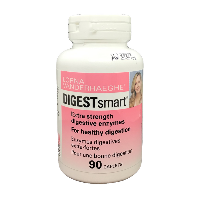 DIGESTsmart Extra Strength Digestive Enzymes 90 Capsules Lorna Vanderhaeghe