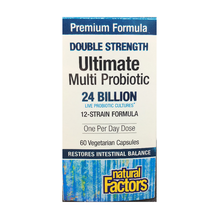 Double Strength Ultimate Multi Probiotic 60 Capsules Natural Factors