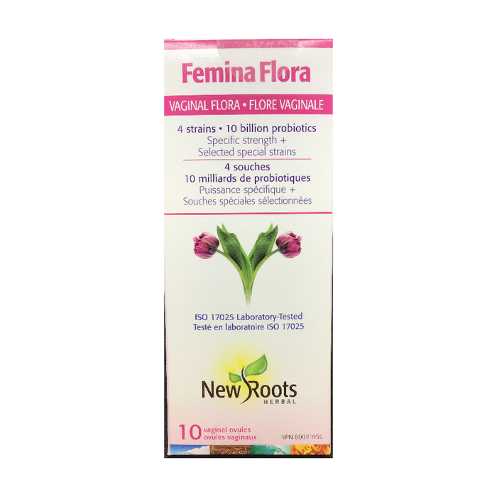 Femina Flora Probiotic 10 Ovules New Roots Herbal