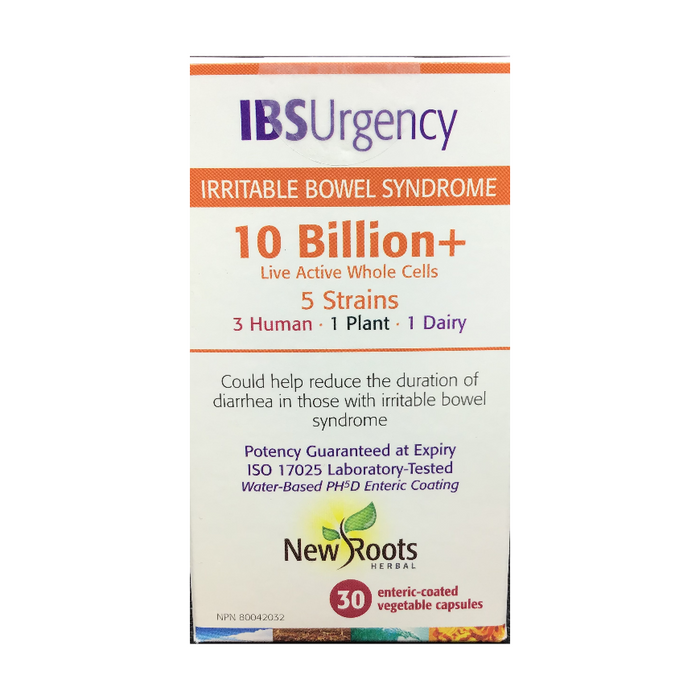 IBS Urgency (Irritable Bowel Syndrome) 30 Capsules New Roots Herbal
