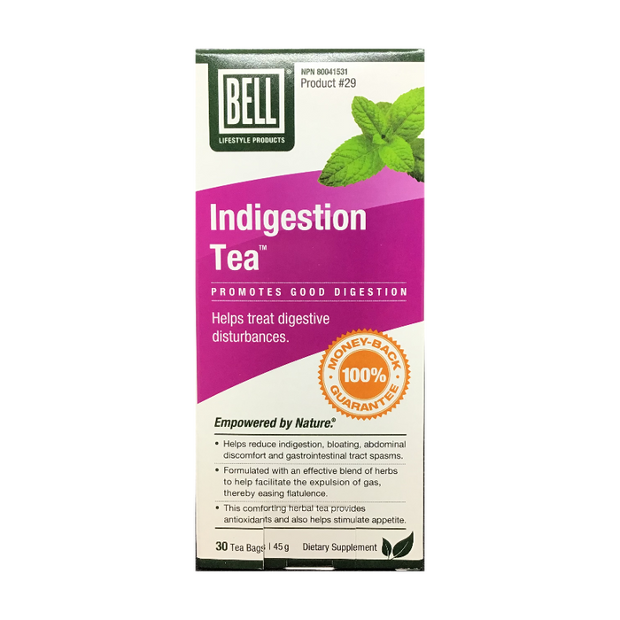 Indigestion Tea 30 Tea Bags Bell Lifestyle Products