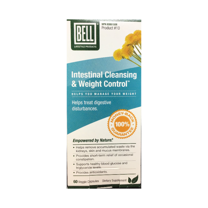 Intestinal Cleansing and Weight Control 60 Capsules Bell Lifestyle Products
