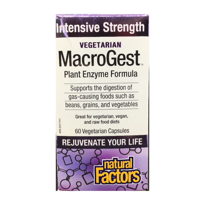 Vegetarian MacroGest Plant Enzyme Formula Natural Factors