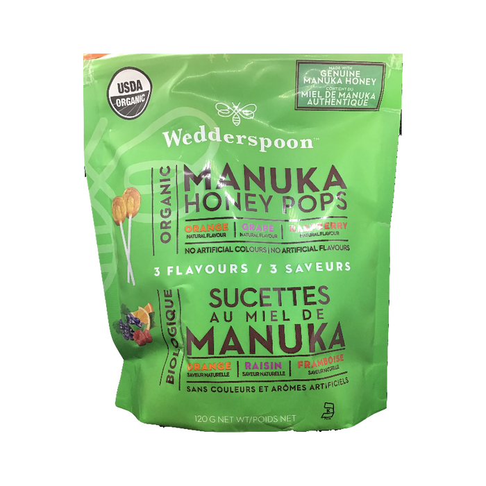 Organic Manuka Honey Pops 3 Flavour Pack Wedderspoon