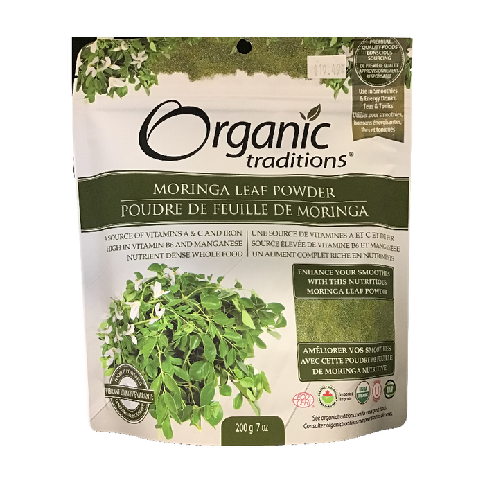Moringa Leaf Powder 200g Organic Traditions