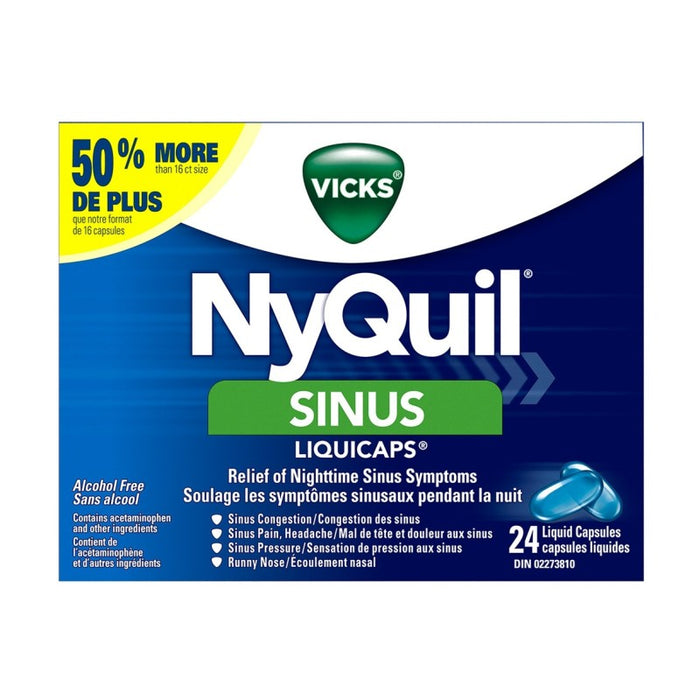 Vicks NyQuil Sinus 24 Liquid Capsules