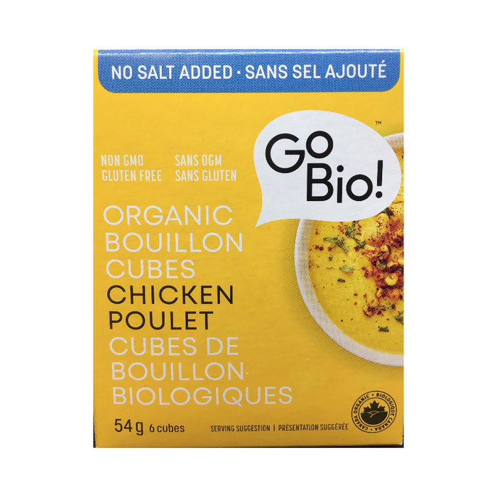Organic Chicken Bouillon Cubes 6 Cubes Go Bio!