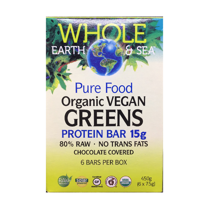 Organic Vegan Protein Bar Whole Earth & Sea