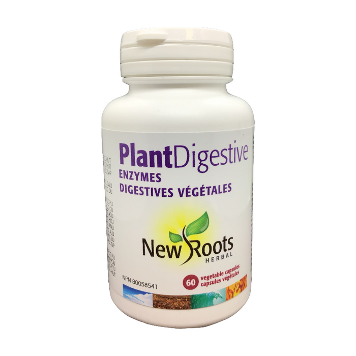 Plant Digestive Enzymes 60 Capsules New Roots Herbal